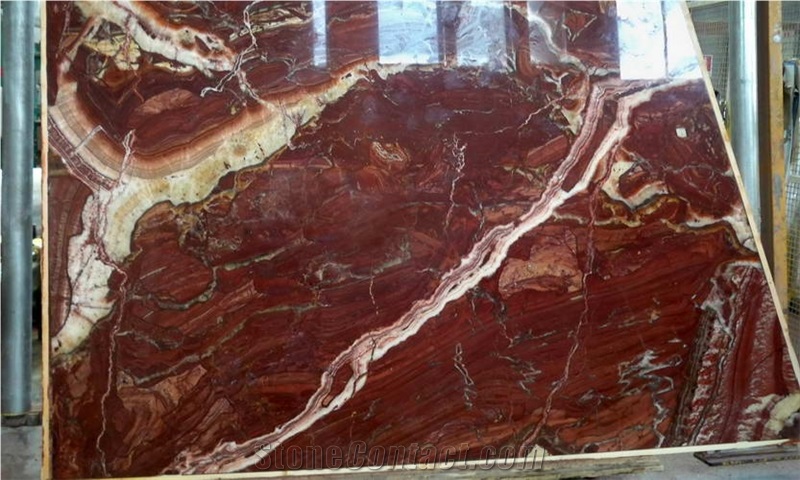 Onice Rosso Vulcano-Rojo Vulkano Onyx Slabs