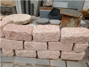 Vietnam Yellow Granite Cobble Stone, Pavers, Cube Stone