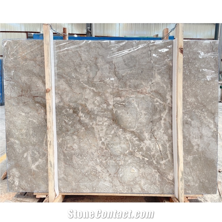 High Polished Atlantic Gray Marble Slab For Project