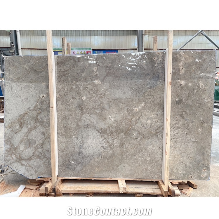 High Polished Atlantic Gray Marble Slab For Project