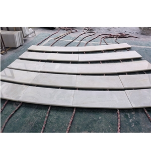 Wholesale  Sichuan White Marble Bullnose Stpes And Risers
