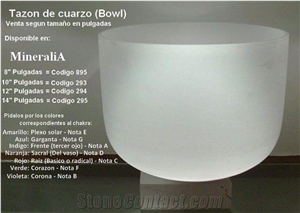Natural Quartz Bowls, Candle Jars