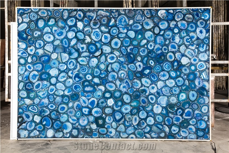 Blue Agate Stone Slabs