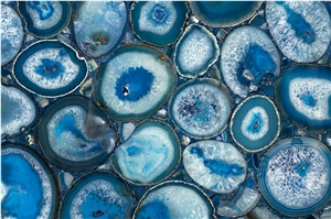 Blue Agate Stone Slabs