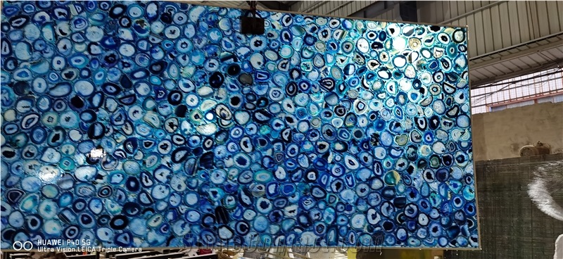 Blue Agate Stone Slabs