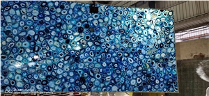 Blue Agate Stone Slabs