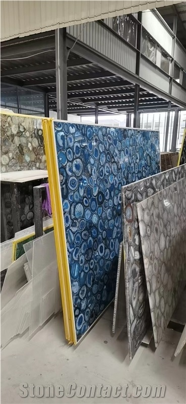 Blue Agate Stone Slabs