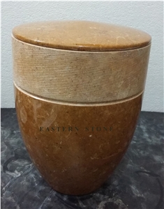 SANDSTONE BIODEGRADABLE, NATURAL SALT URNS, FUNERAL URNS