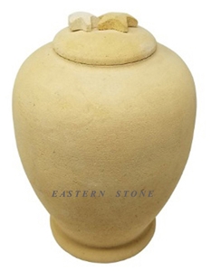 SANDSTONE BIODEGRADABLE, NATURAL SALT URNS, FUNERAL URNS