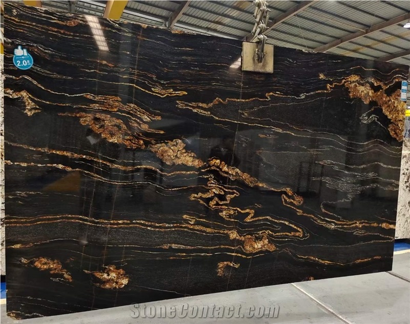 Cosmic Gold Tauros Magma Gold Granite Titanium Gold Slabs