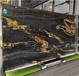 Cosmic Gold Tauros Magma Gold Granite Titanium Gold Slabs