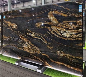Cosmic Gold Tauros Magma Gold Granite Titanium Gold Slabs
