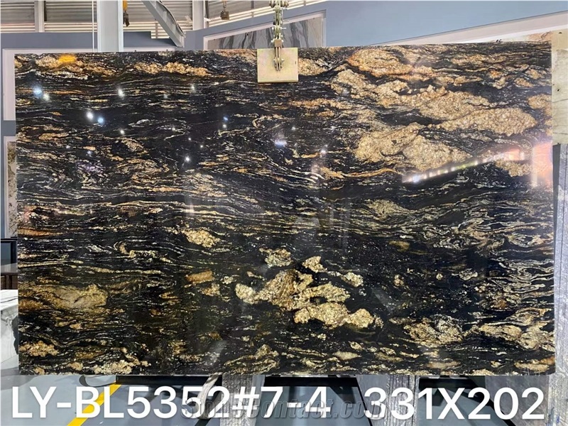 Cosmic Gold Tauros Magma Gold Granite Titanium Gold Slabs