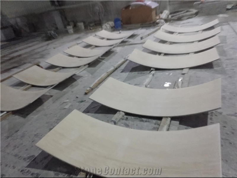 Beige Moca Cream Limestone For Exterior Wall Cladding Panels