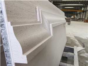 Beige Moca Cream Limestone For Exterior Wall Cladding Panels