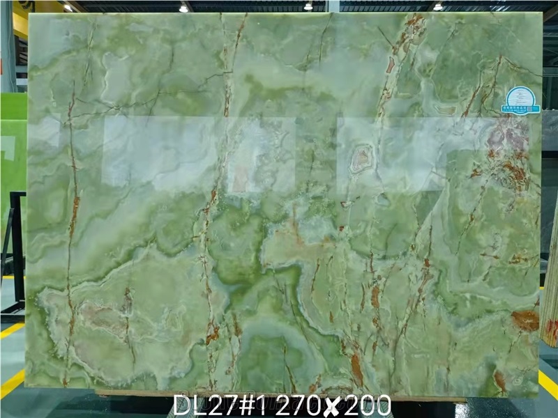 Polished Green Onyx Slabs