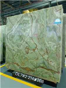 Polished Green Onyx Slabs