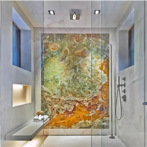 Polished Green Onyx Slabs