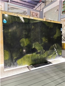 Pure Green Background Natural Avocatus Quartzite Slabs