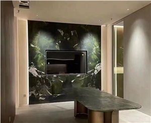 Pure Green Background Natural Avocatus Quartzite Slabs