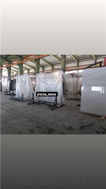 Crystal White Marble Slabs