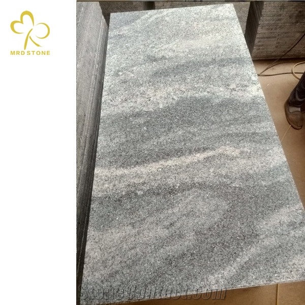 New Nero Santiago Flamed Brushed Tiles