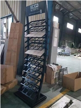 Custom Ceramic Stone Sample Metal Display Racks SRL041