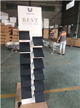 Floor Quartz Marble Display Rack For Marketing Tool
