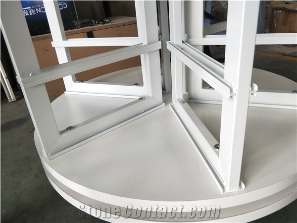 Rotating Display Strand Racks With  Six Panels