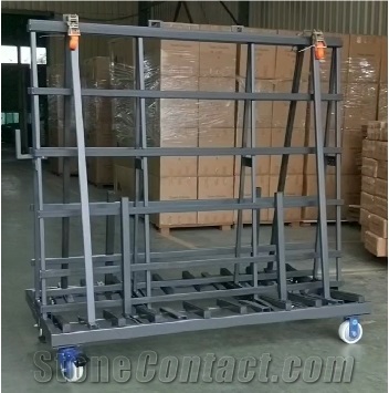 Wheeled A-Frame Slab Transport Storage Display Racks