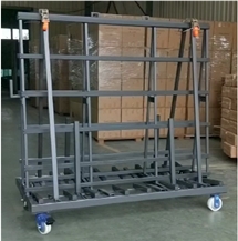 Wheeled A-Frame Slab Transport Storage Display Racks