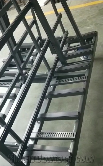 Wheeled A-Frame Slab Transport Storage Display Racks