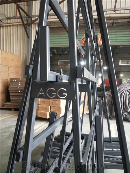 Wheeled A-Frame Slab Transport Storage Display Racks