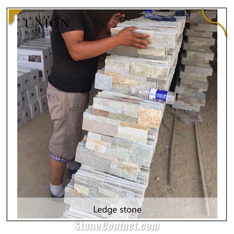 UNION DECO Beige Culture Stone Thin Stacked Stone Veneer