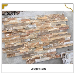 UNION DECO Beige Slate Ledger Panel Stacked Stone Panel