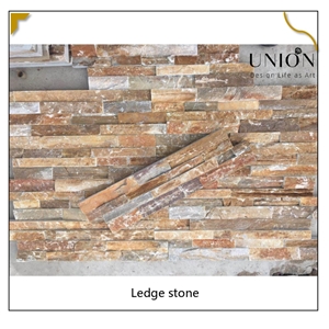 UNION DECO Beige Slate Ledger Panel Stacked Stone Panel
