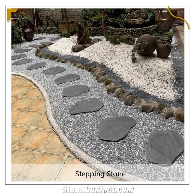 UNION DECO Garden Irregular Slate Landscaping Stepping Stone
