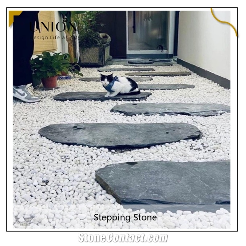 UNION DECO Garden Irregular Slate Landscaping Stepping Stone