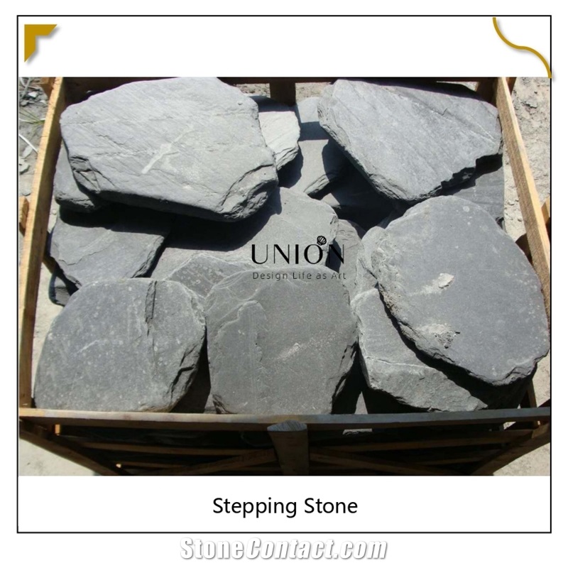 UNION DECO Garden Irregular Slate Landscaping Stepping Stone