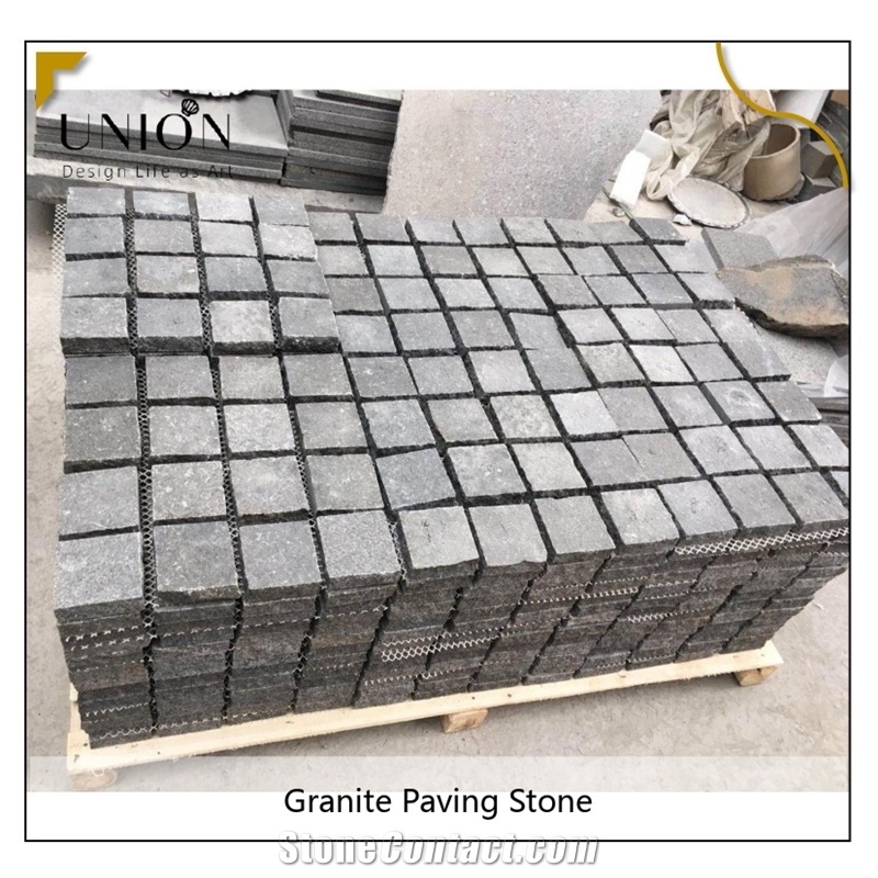 UNION DECO Natural Grey Cobble Stone Garden Sideway Paver