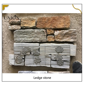 UNION DECO Natural Rusty Quartzite Stacked Corner Stone