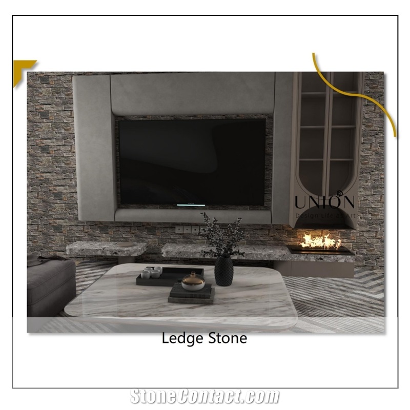 UNION DECO Natural Split Face Stone Panel For Wall Cladding