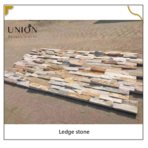 UNION DECO P014 Natural Split Face Beige Slate Stone Panel