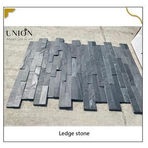 UNION DECO Wall Cladding Black Slate Cultured Stone Corner