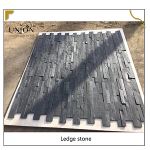 UNION DECO Wall Cladding Black Slate Cultured Stone Corner