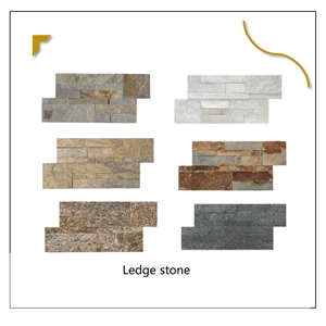 UNION DECO Yellow Beige Slate Wall Cladding Stone Panel Tile