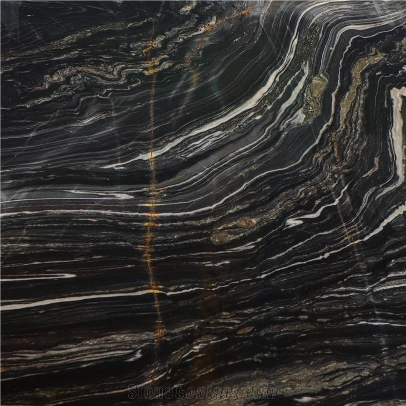 Black Fusion Marble Tile