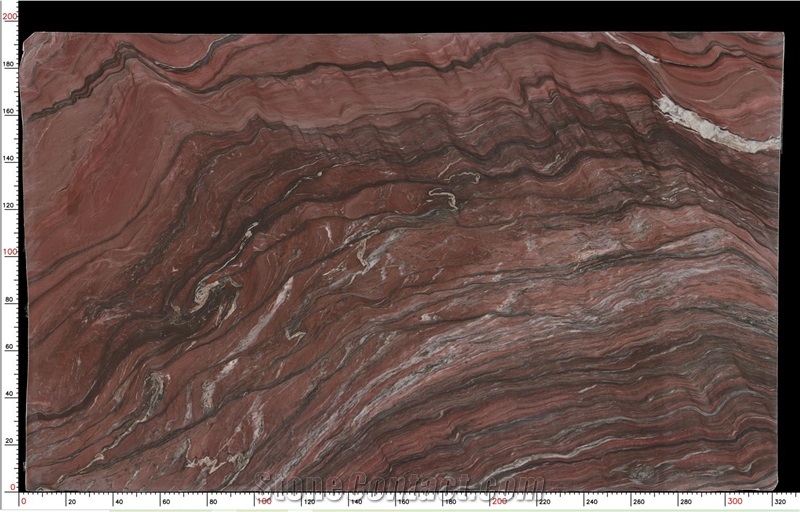 Fusion Fire Quartzite Slab