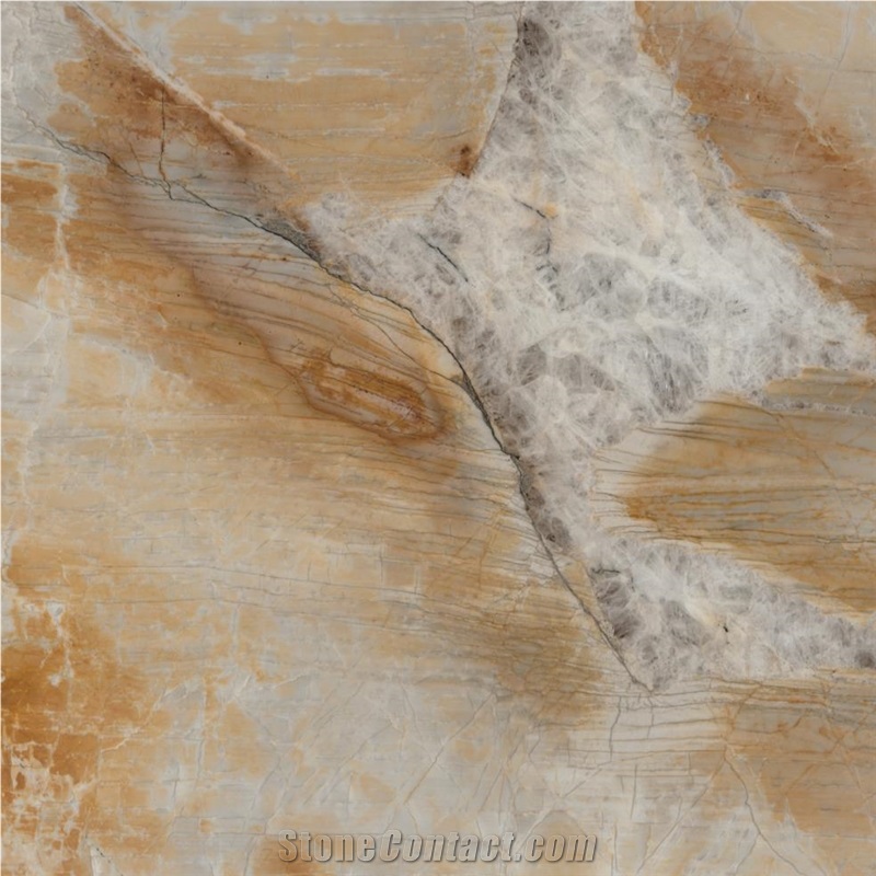 Macaubas Fantasy Gold Quartzite Tile