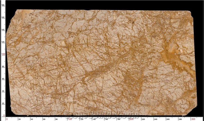 Van Gogh Gold Marble Slab